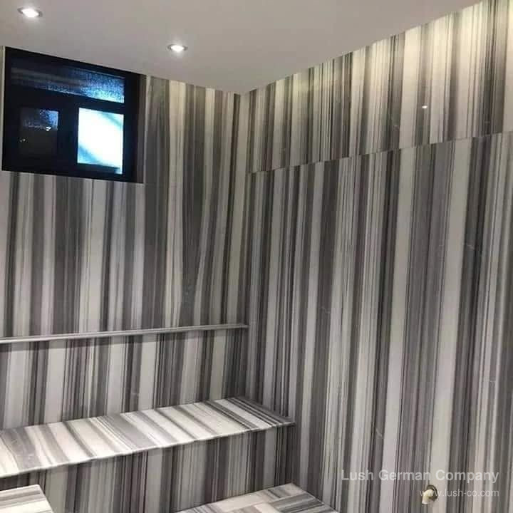 تصميم وتنفيذ حمام تركي وغرفة بخار فاخرة من رخام المرمرة الطبيعي — 2