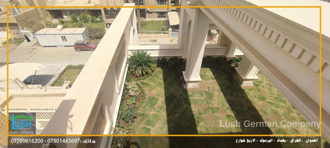 تصميم وتنفيذ حدائق أسطح وتراسات خضراء للفلل